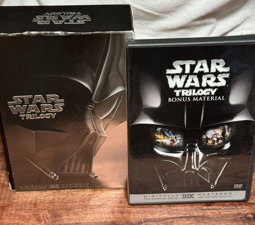Star Wars Trilogy IV-VI (DVD, 2004, 4-Disc Set, Widescreen Edition) Complete +